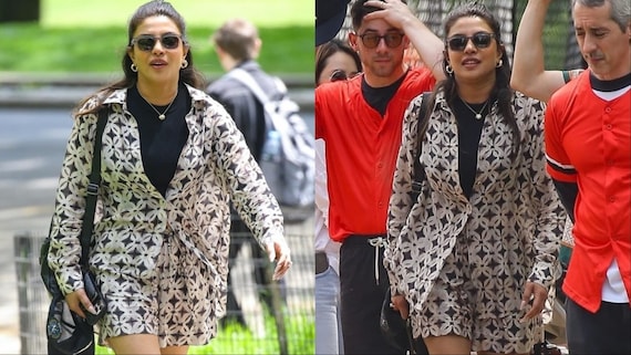 Priyanka Chopra Nails The Off-Duty Model Aesthetic In A Printed Co-Ord Set